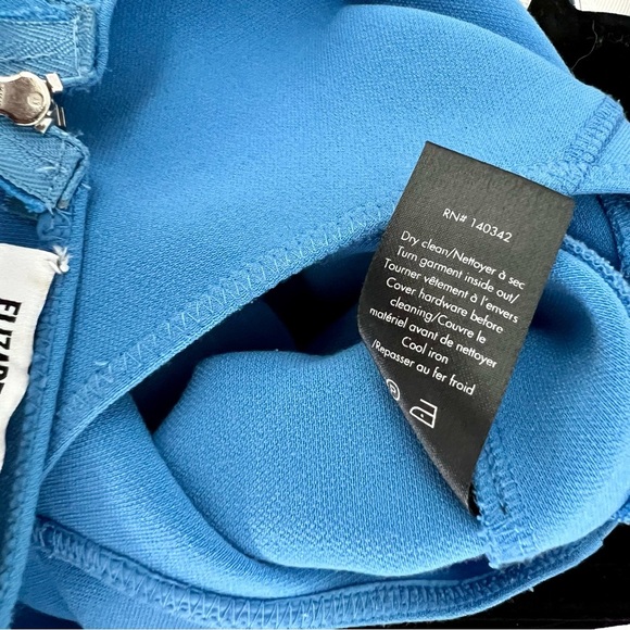 Elizabeth And James Sleeveless Asymmetrical Tiered Mini Dress Blue Size 6 - Picture 7 of 9